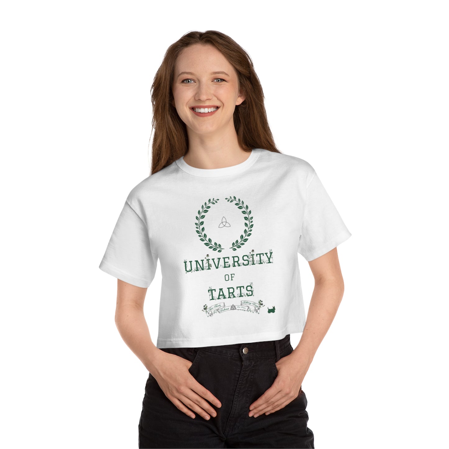 Two Tarts University Champion Women's Heritage Cropped T-Shirt