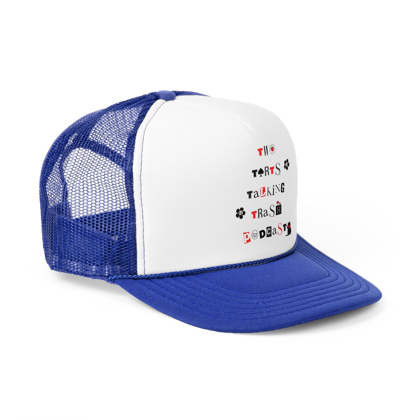 Two Tarts Talking Trash Serial Kitty Women's Trucker Caps