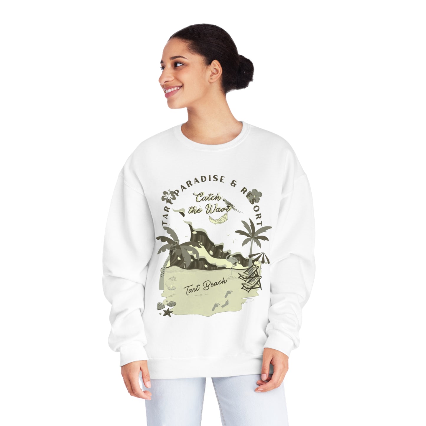 Two Tarts Beach Unisex Crewneck Sweatshirt