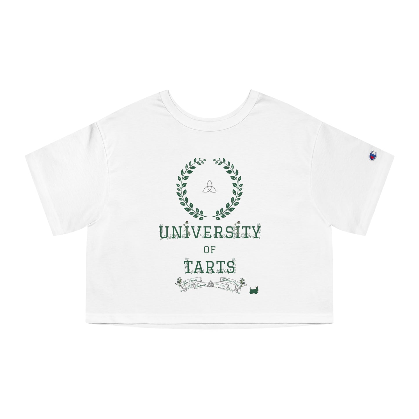 Two Tarts University Champion Women's Heritage Cropped T-Shirt