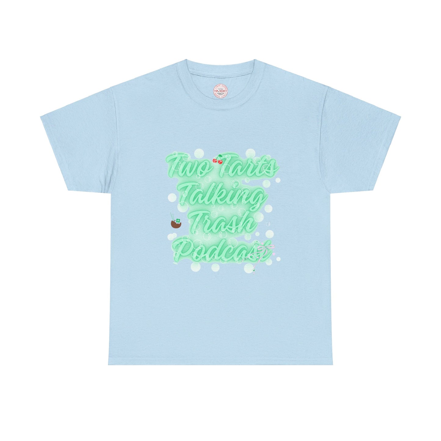 Two Tarts Green Bubble Unisex Heavy Cotton Tee