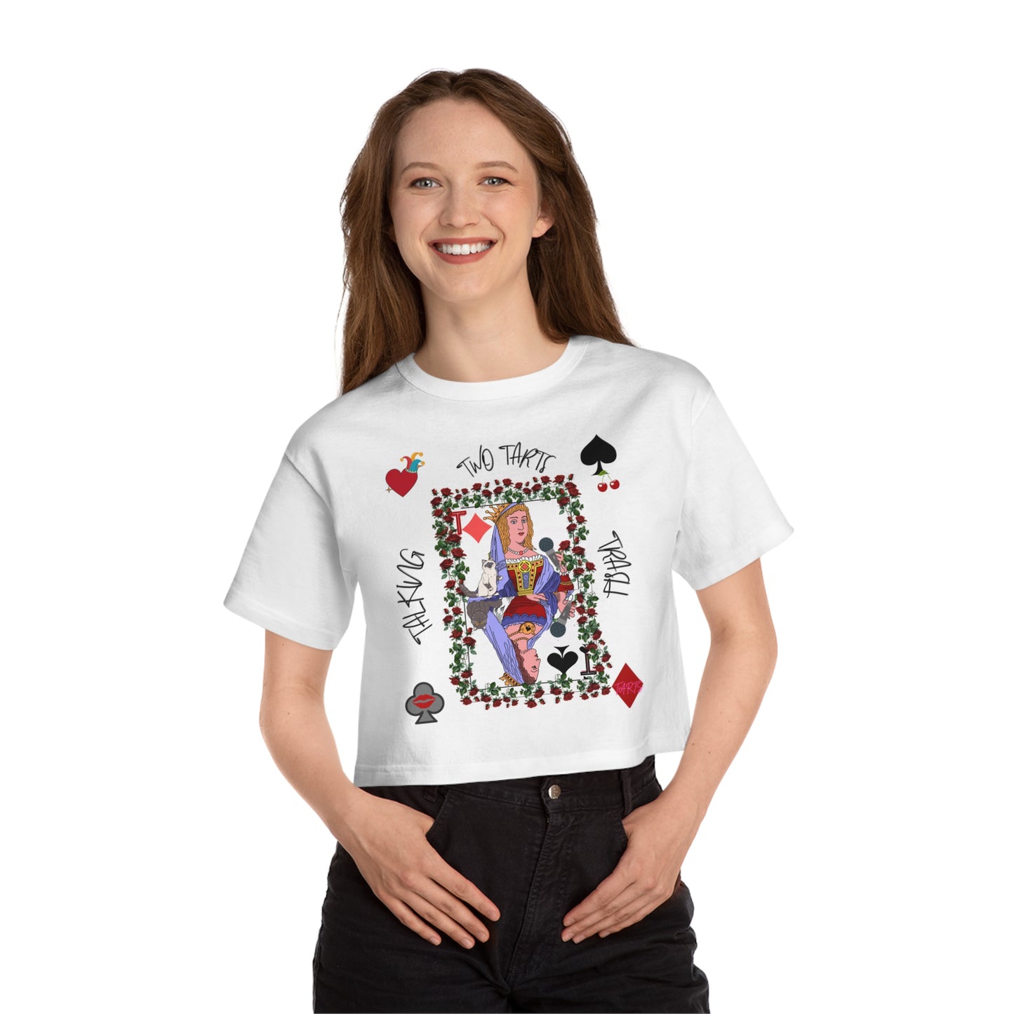 Two Tarts Queen Cropped T-Shirt