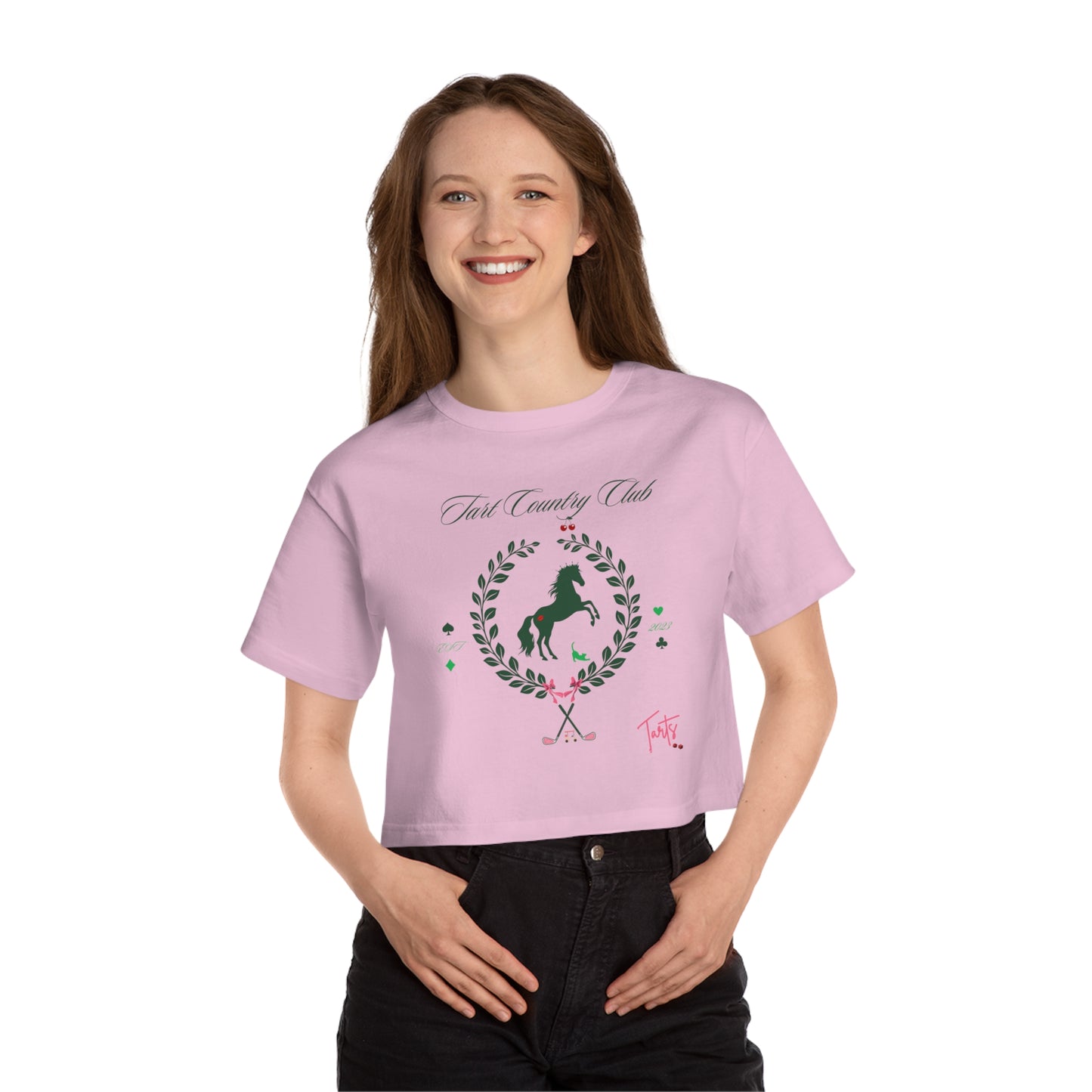 Two Tarts Country Club Heritage Cropped T-Shirt