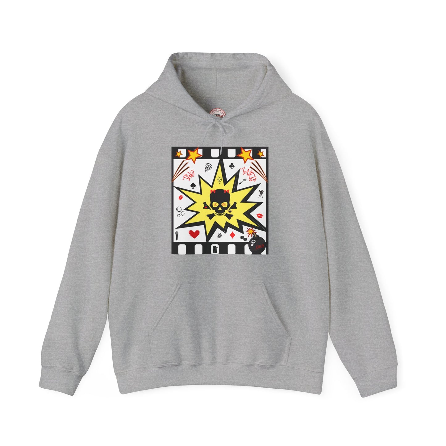 Skull Comic Unisex Hooded Sweatshirt