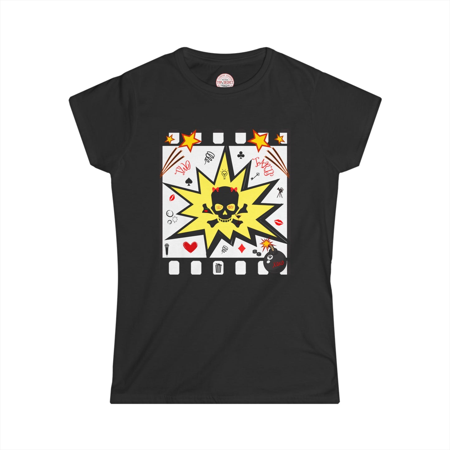 Lipstick Kitty Women's Softstyle Tee