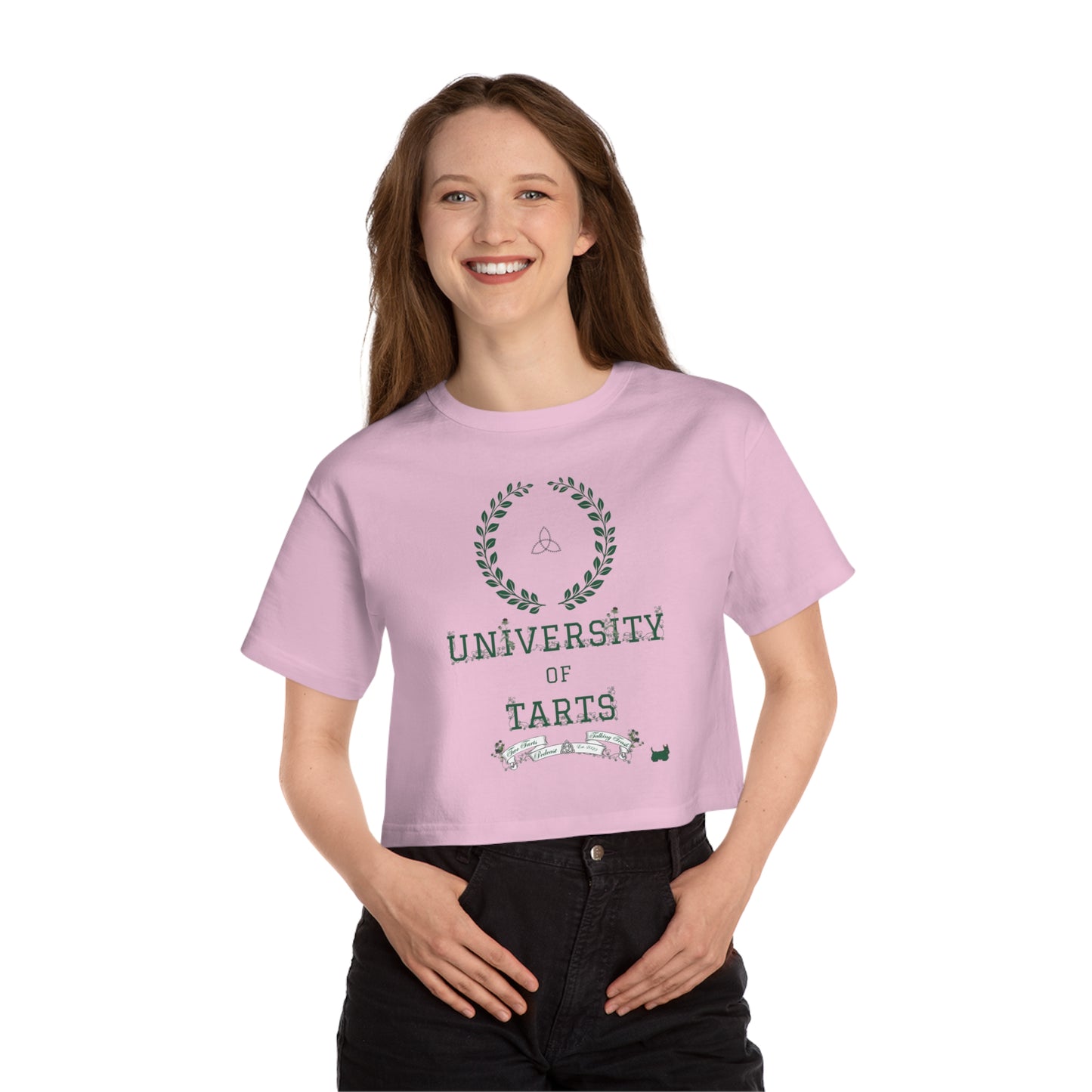 Two Tarts University Champion Women's Heritage Cropped T-Shirt