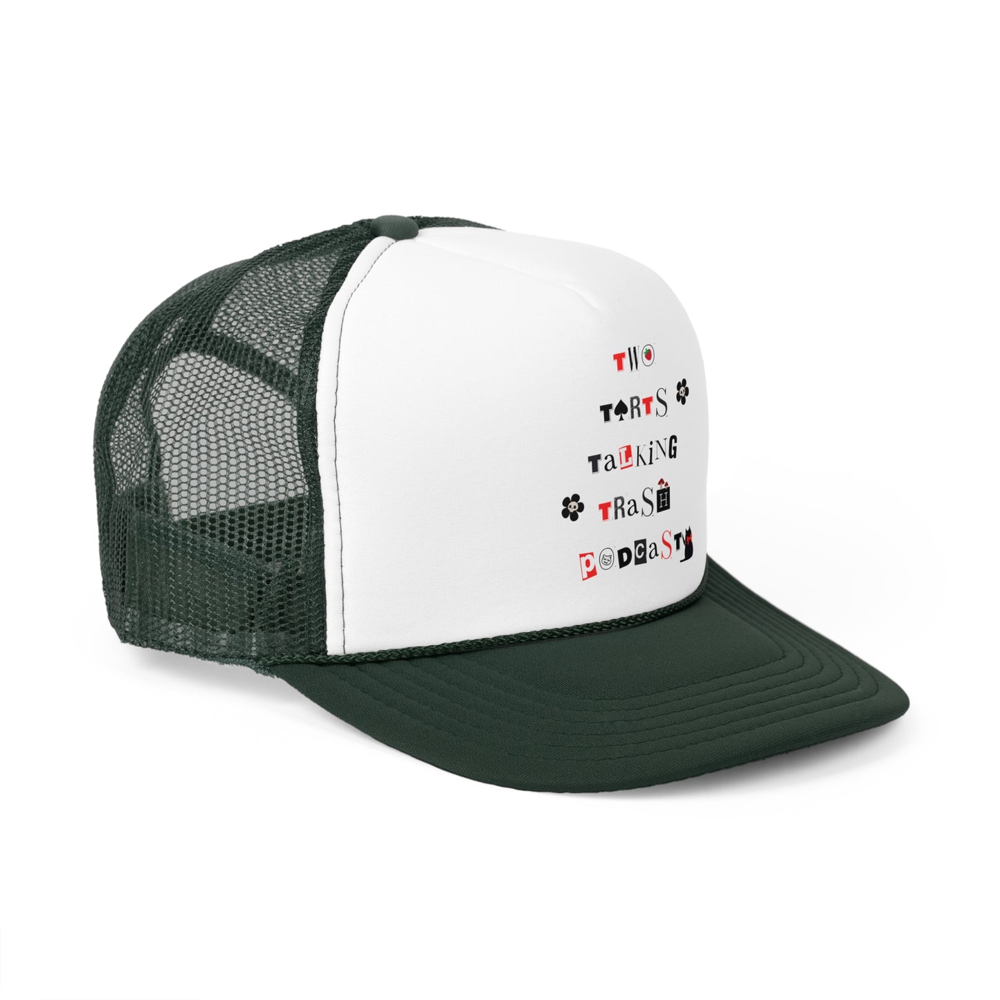 Two Tarts Talking Trash Serial Kitty Women's Trucker Caps