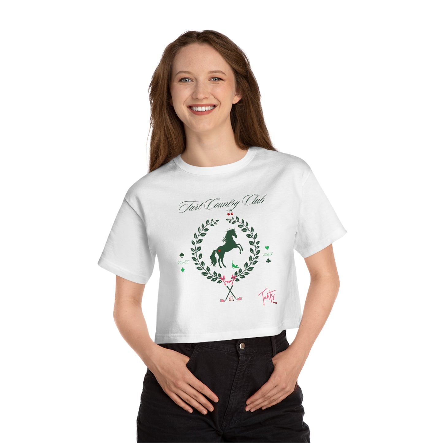 Two Tarts Country Club Heritage Cropped T-Shirt