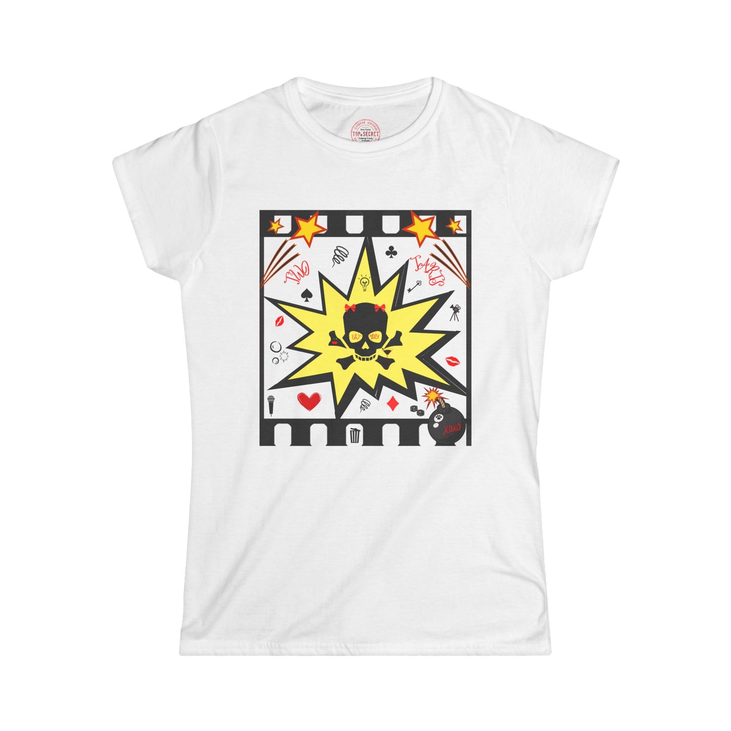 Lipstick Kitty Women's Softstyle Tee