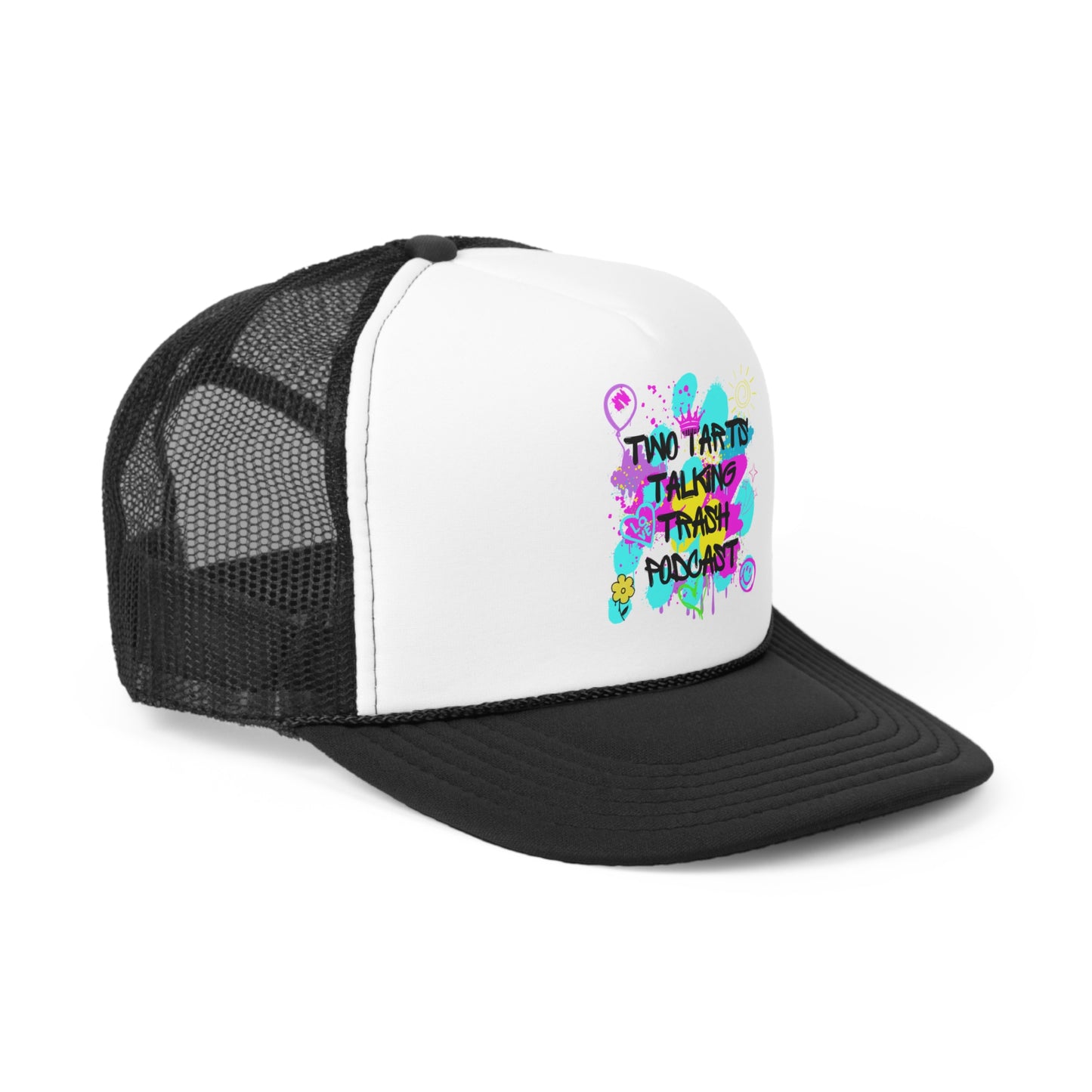 Two Tarts Talking Trash Podcast Graffiti Trucker Caps