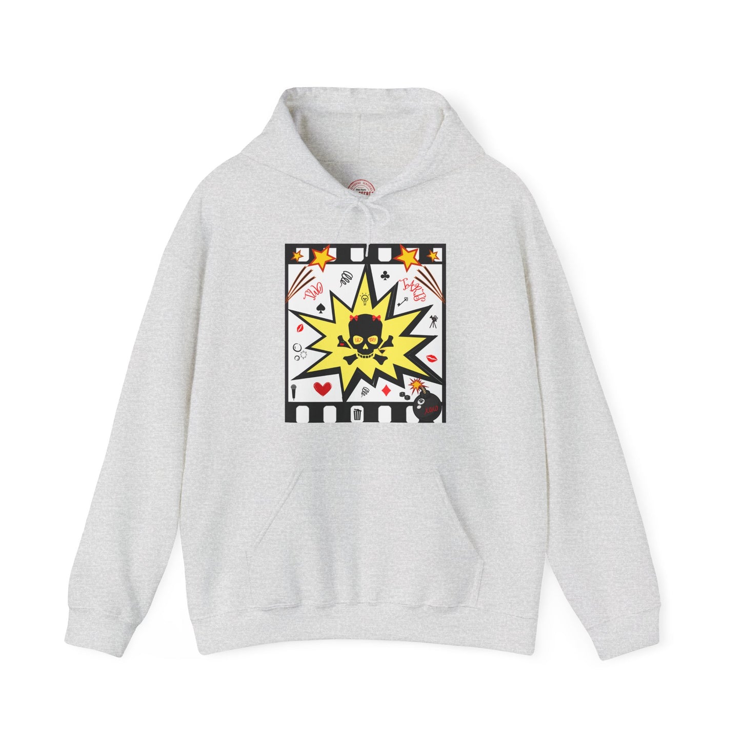 Skull Comic Unisex Hooded Sweatshirt