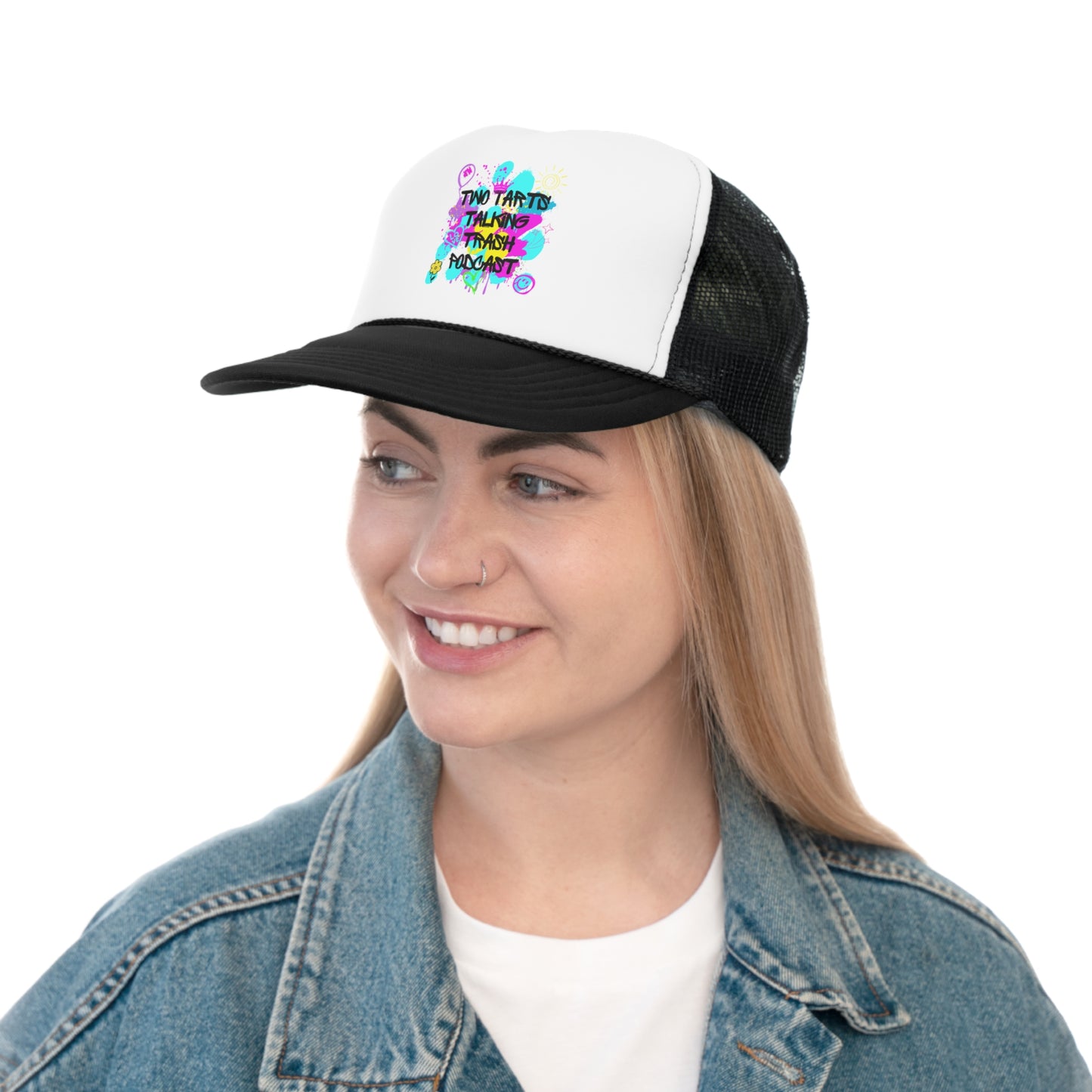 Two Tarts Talking Trash Podcast Graffiti Trucker Caps