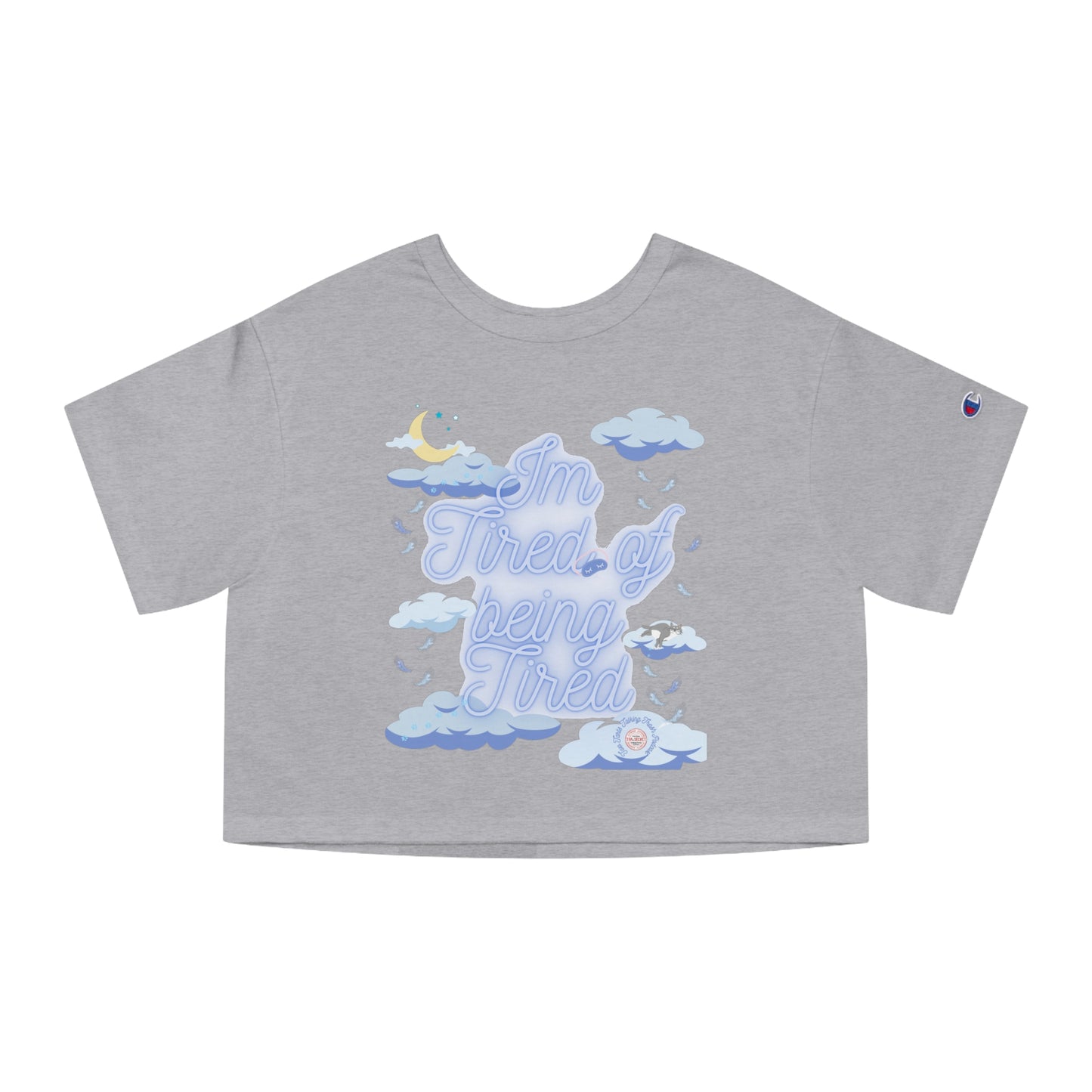Two Tarts Tired Cropped T-Shirt
