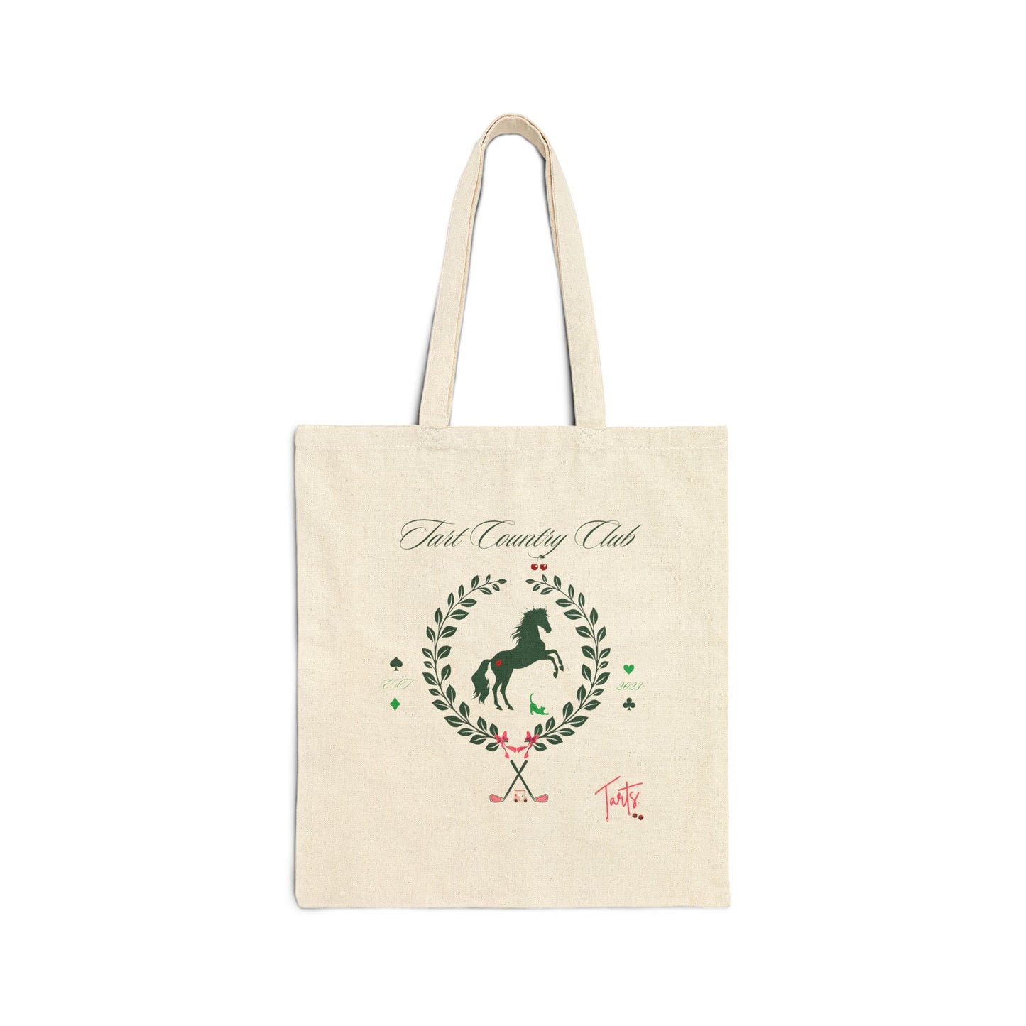 Two Tarts Country Club Cotton Canvas Tote Bag