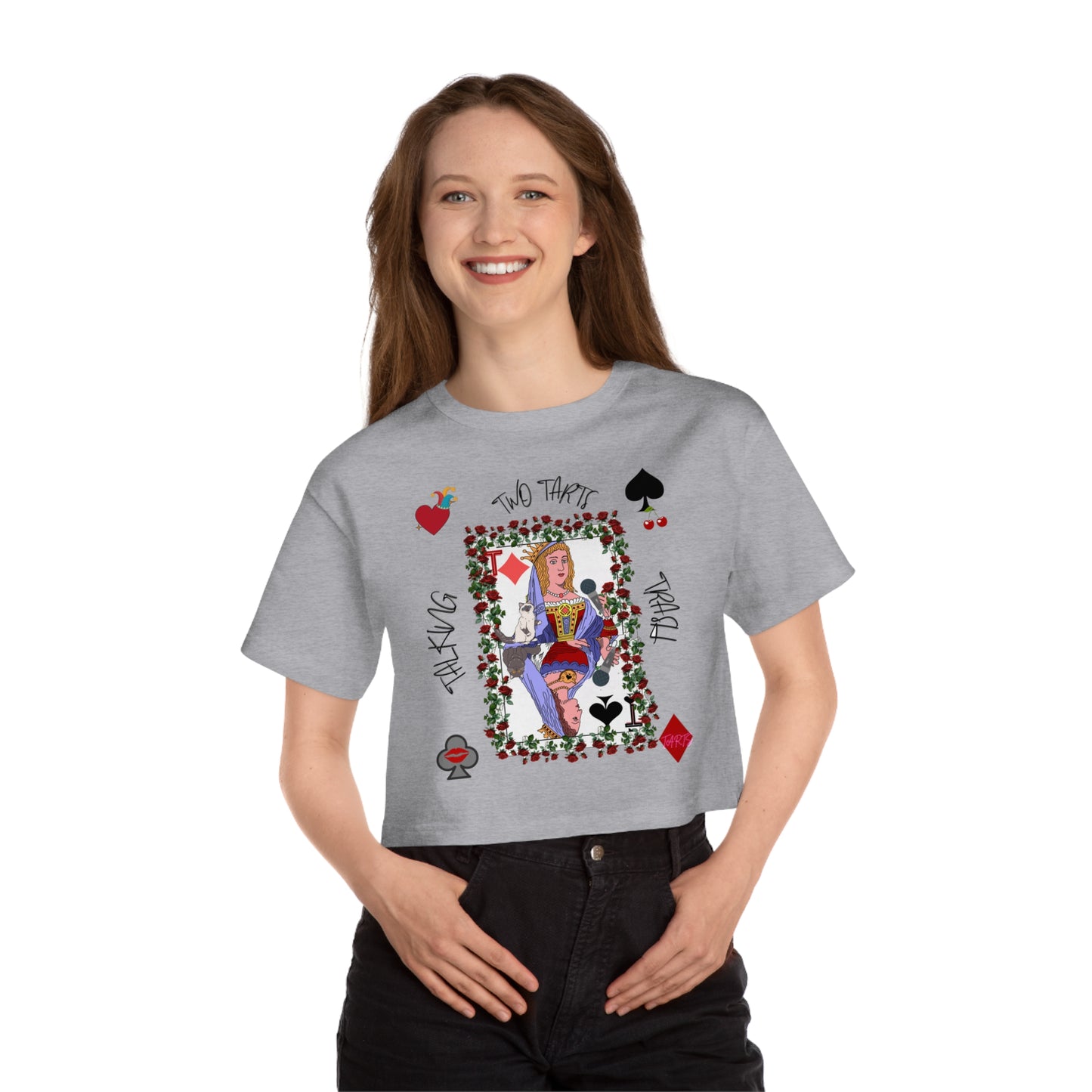 Two Tarts Queen Cropped T-Shirt