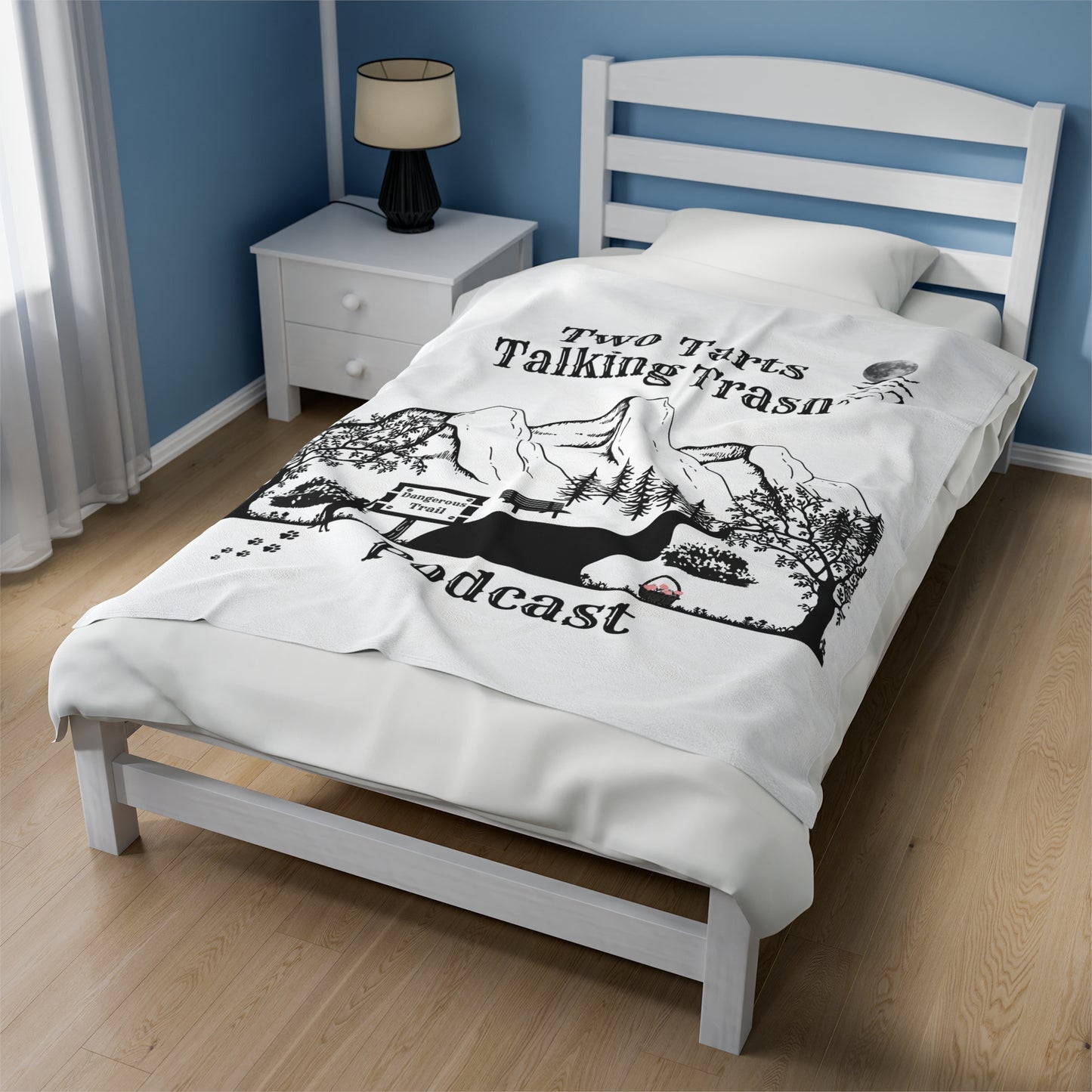 Two Tarts Talking Trash Podcast Tart Trail Velveteen Plush Blanket
