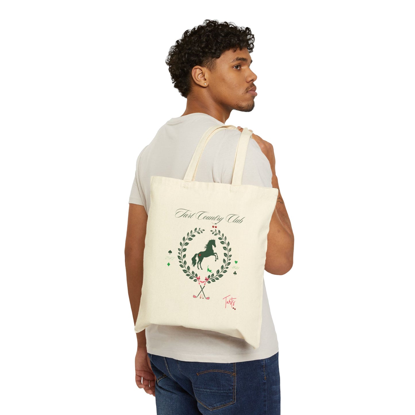Two Tarts Country Club Cotton Canvas Tote Bag