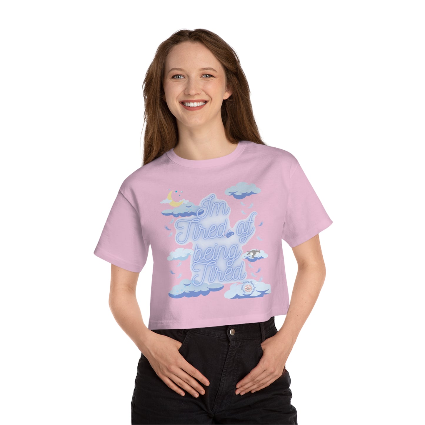 Two Tarts Tired Cropped T-Shirt