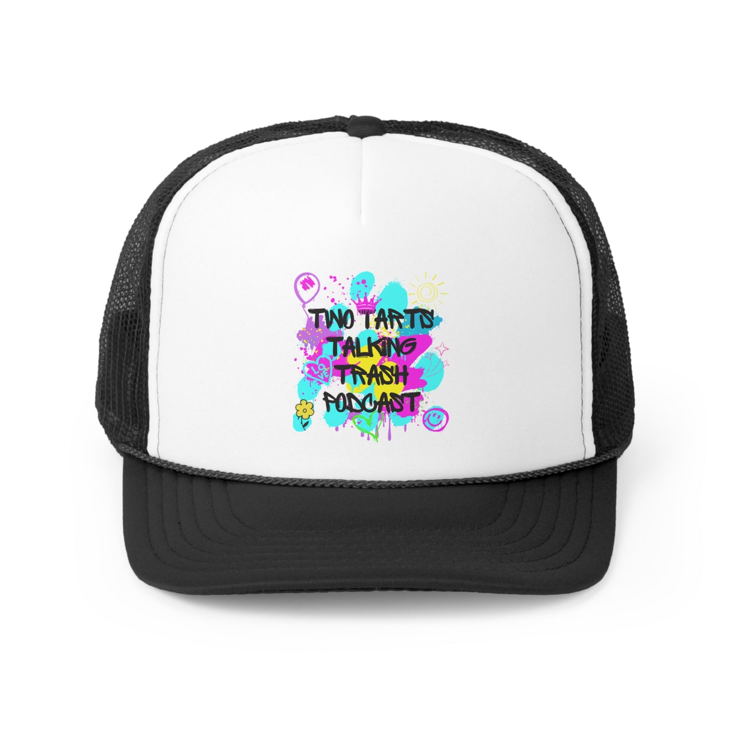 Two Tarts Talking Trash Podcast Graffiti Trucker Caps