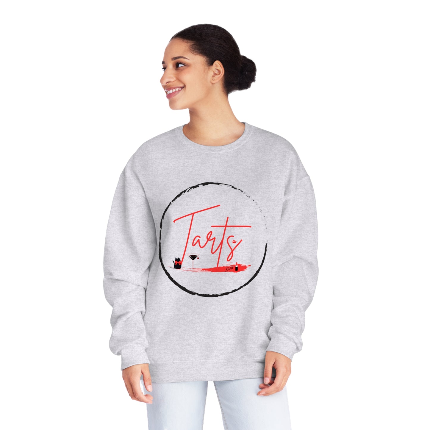 Lipstick Kitty Unisex Crewneck Sweatshirt