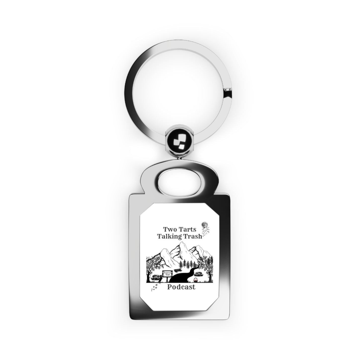 Two Tarts Talking Trash Podcast Trails Rectangle Photo Keyring
