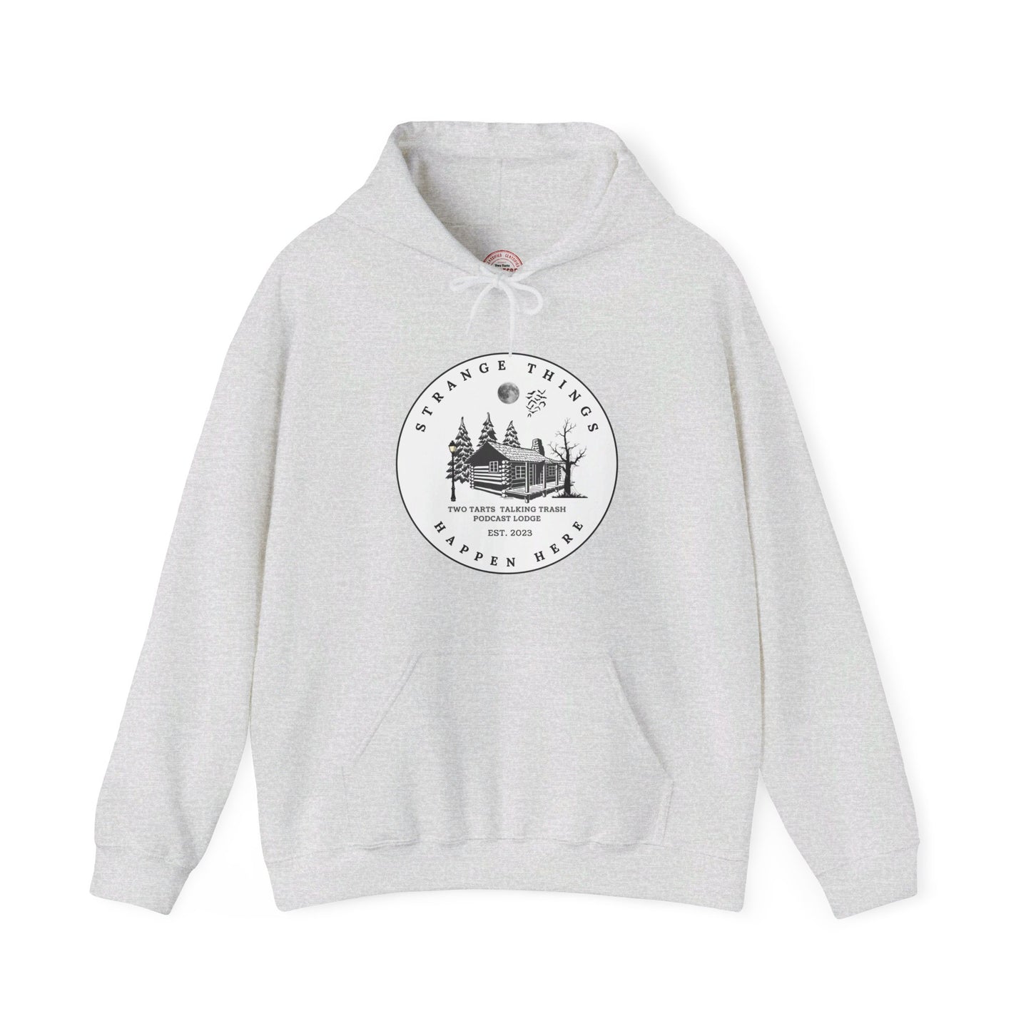 Two Tarts Strange Things Happen Here Unisex Hooded Sweatshirt