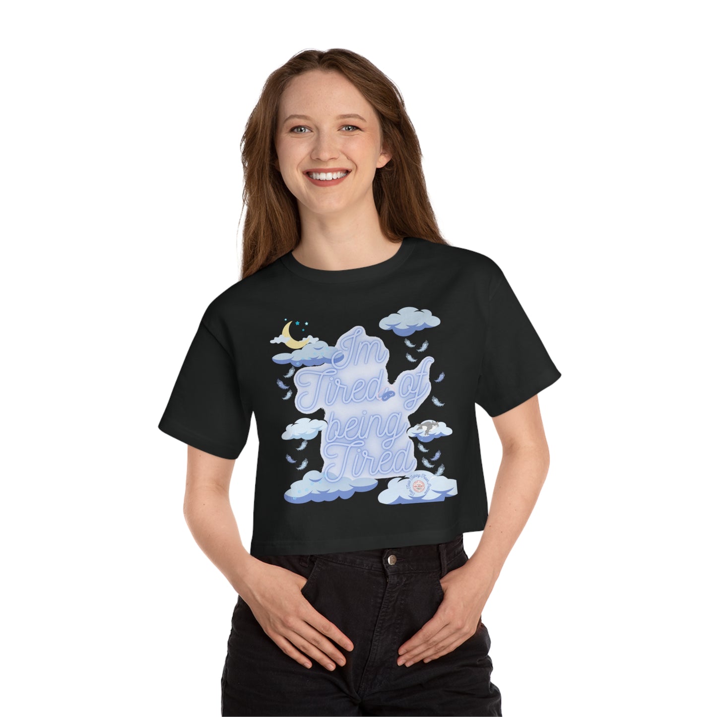 Two Tarts Tired Cropped T-Shirt
