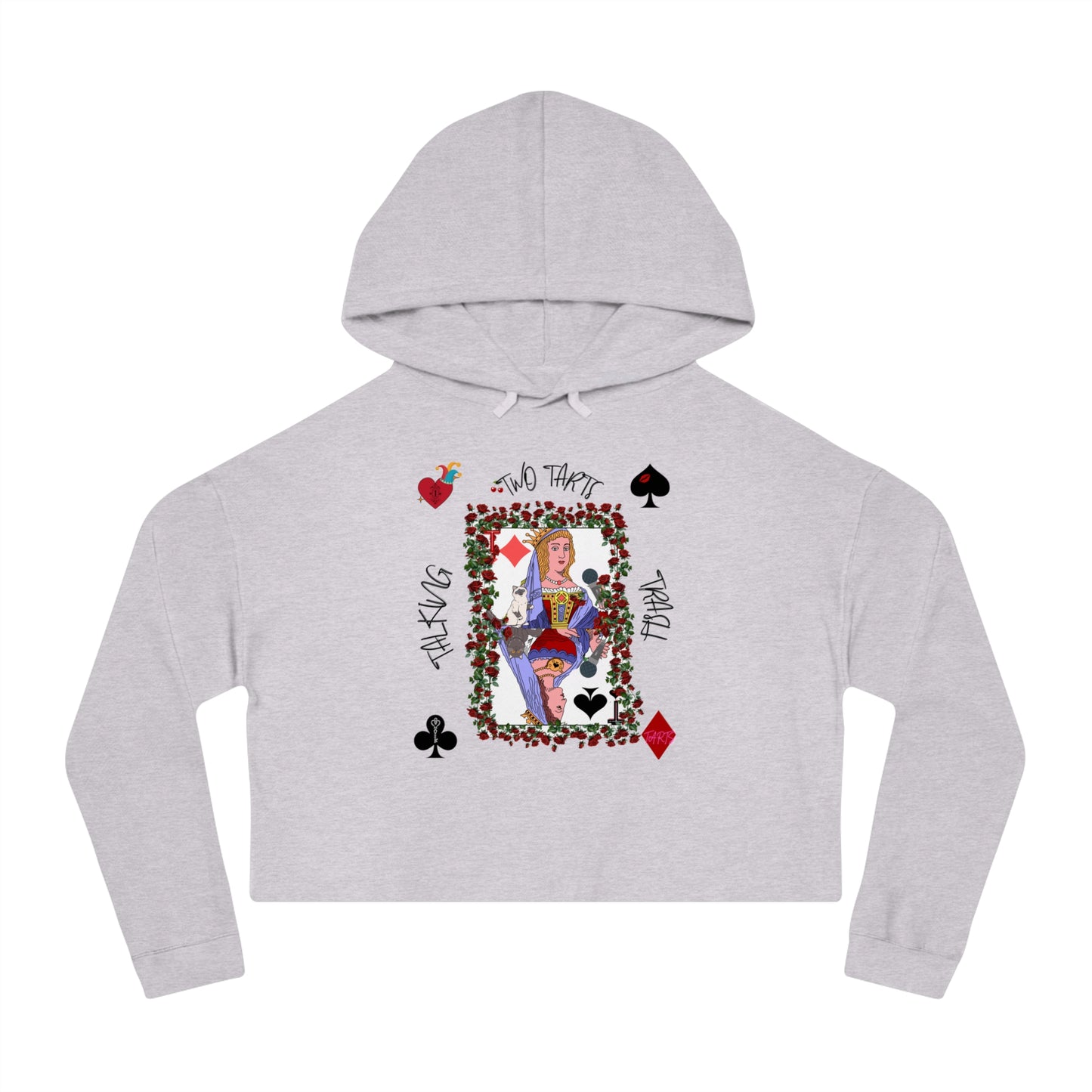 Two Tarts Queen Women’s Cropped Hooded Sweatshirt
