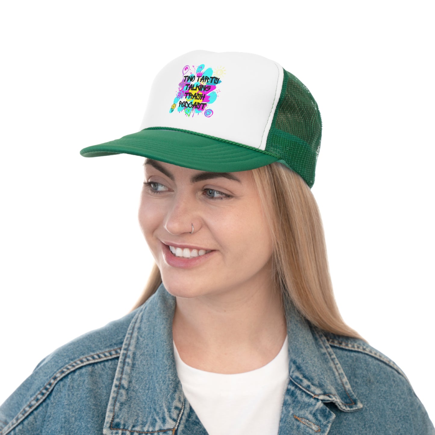 Two Tarts Talking Trash Podcast Graffiti Trucker Caps