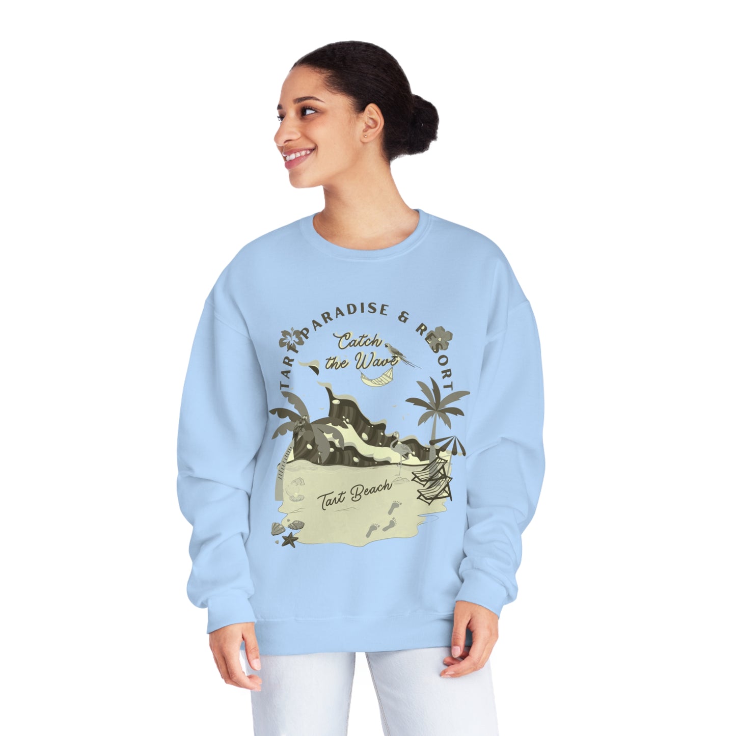 Two Tarts Beach Unisex Crewneck Sweatshirt