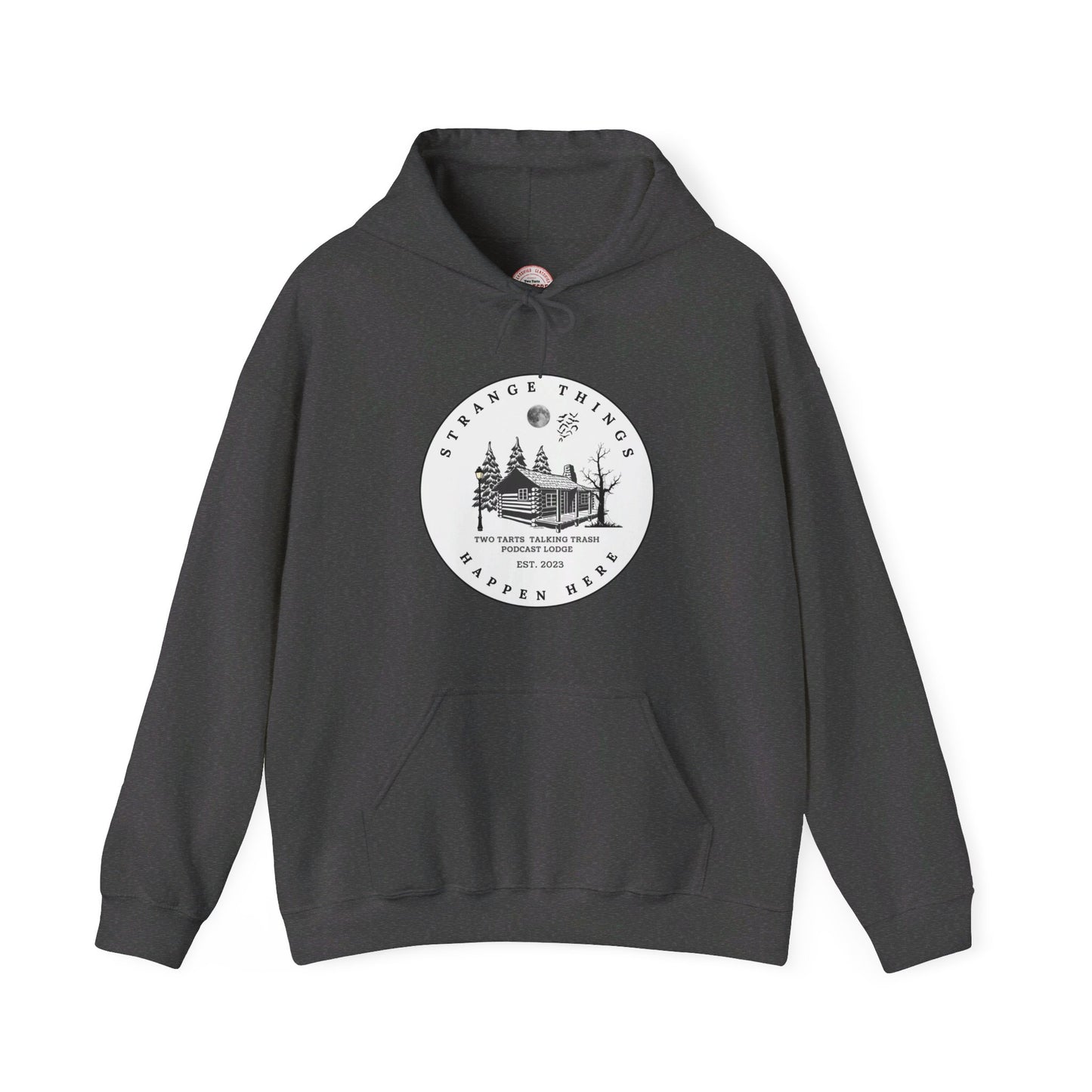 Two Tarts Strange Things Happen Here Unisex Hooded Sweatshirt