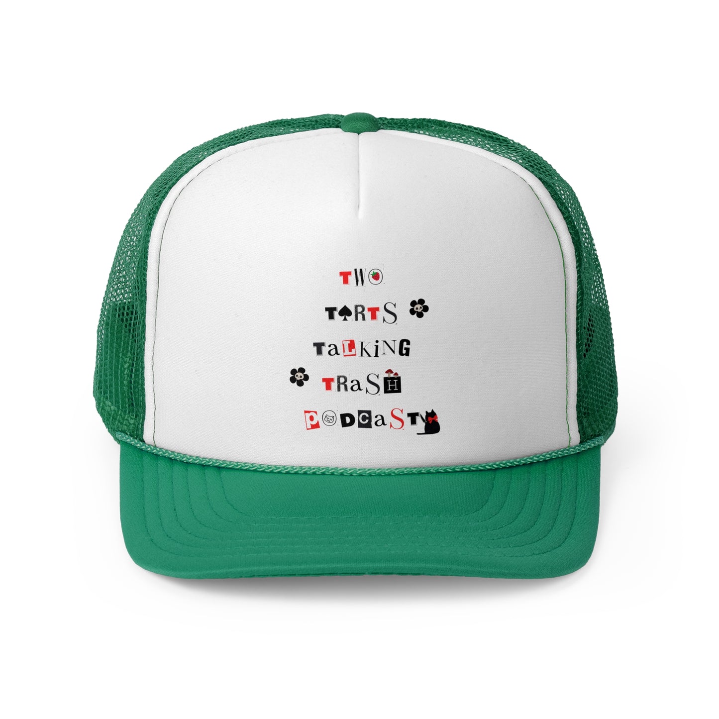 Two Tarts Talking Trash Serial Kitty Women's Trucker Caps