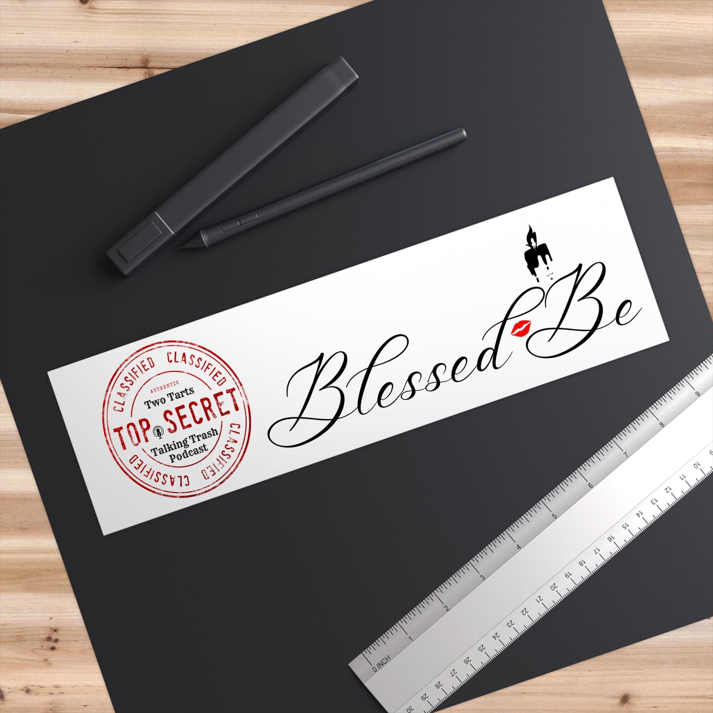 Two Tarts Talking Trash Blessed Be Bumper Stickers