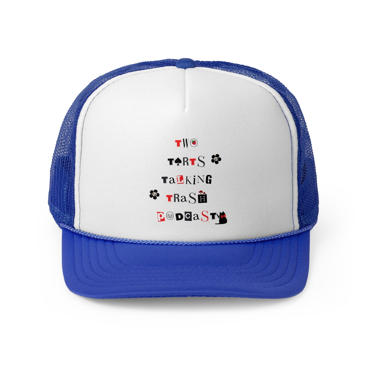 Two Tarts Talking Trash Serial Kitty Women's Trucker Caps