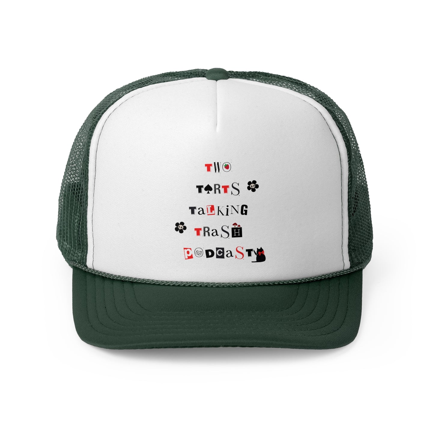 Two Tarts Talking Trash Serial Kitty Women's Trucker Caps