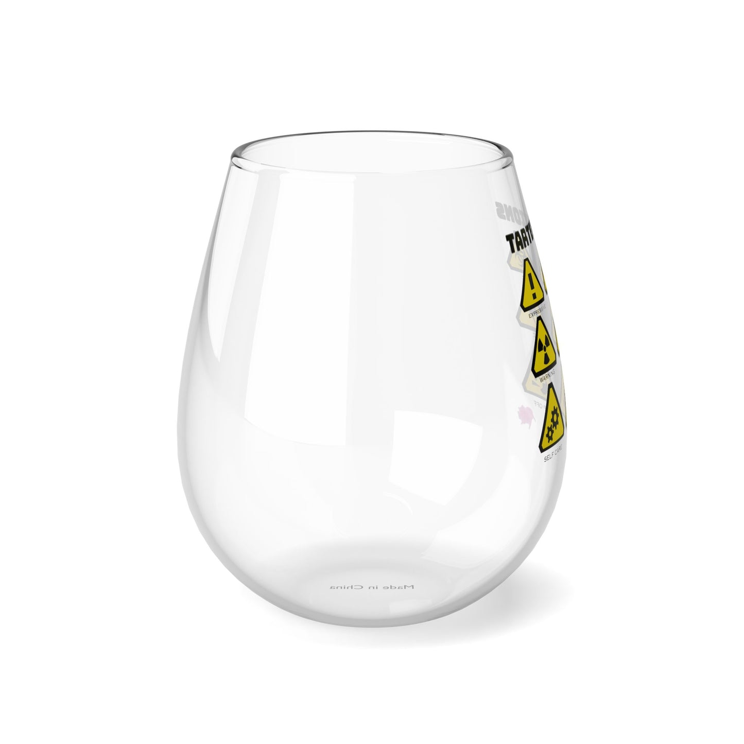 Two Tarts Tartemotions Stemless Wine Glass, 11.75oz