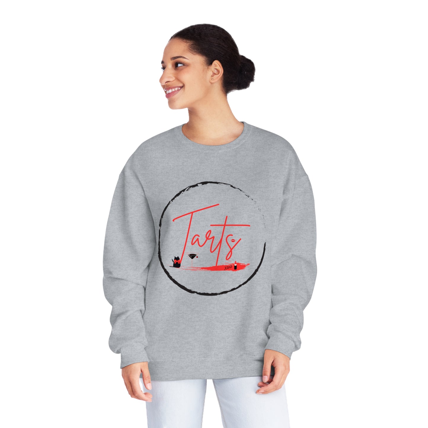 Lipstick Kitty Unisex Crewneck Sweatshirt