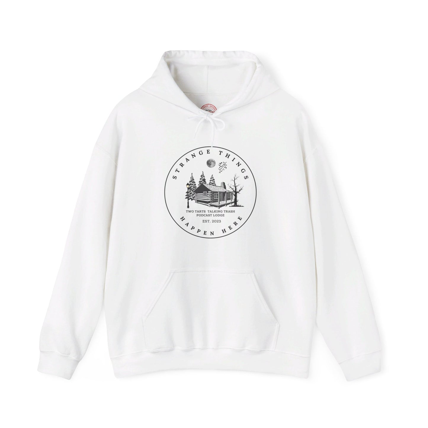 Two Tarts Strange Things Happen Here Unisex Hooded Sweatshirt