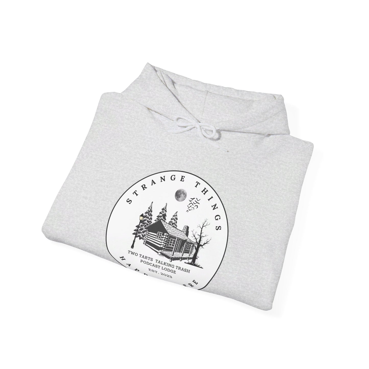 Two Tarts Strange Things Happen Here Unisex Hooded Sweatshirt