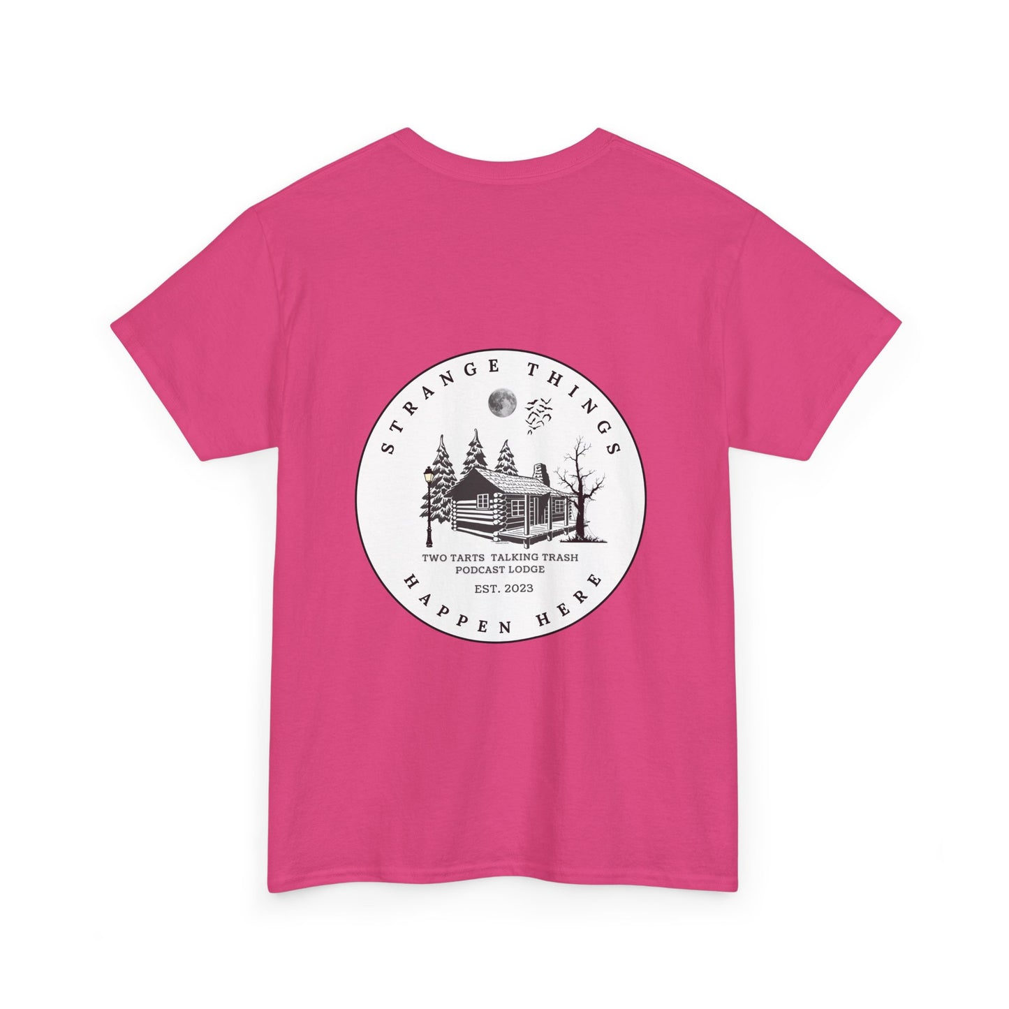 Strange Things Happen Here Unisex Heavy Cotton Tee