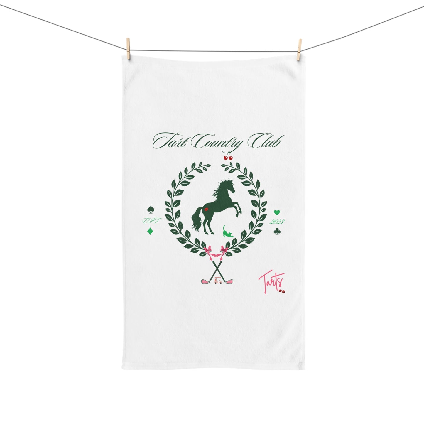 Two Tarts Country Club Hand Towel
