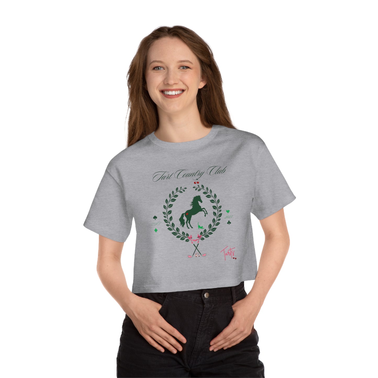 Two Tarts Country Club Heritage Cropped T-Shirt