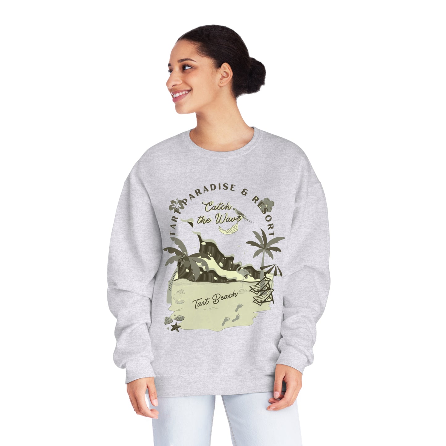 Two Tarts Beach Unisex Crewneck Sweatshirt