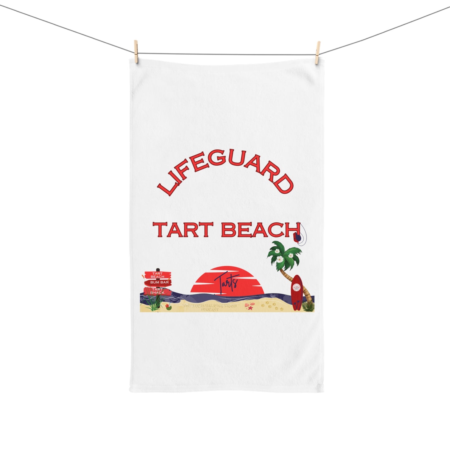 Two Tarts Lifeguard Hand Towel