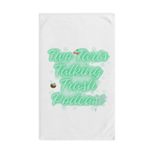 Two Tarts Green Bubble Hand Towel