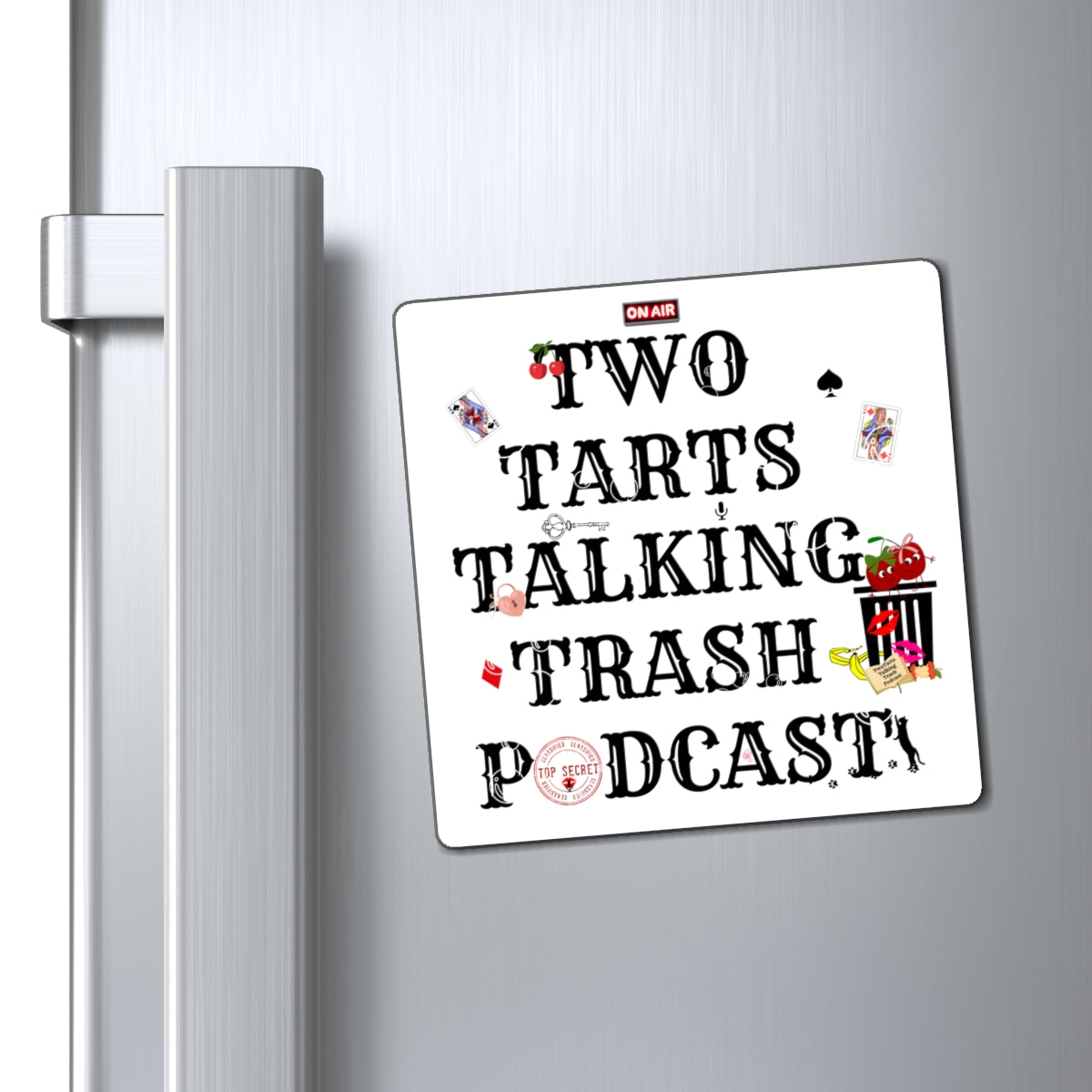 Two Tarts Talking Trash Cherries Magnets