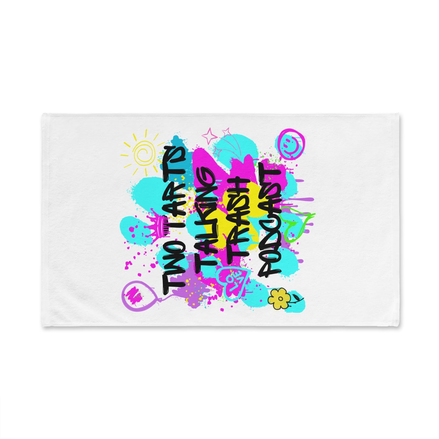 Two Tarts Graffiti Hand Towel