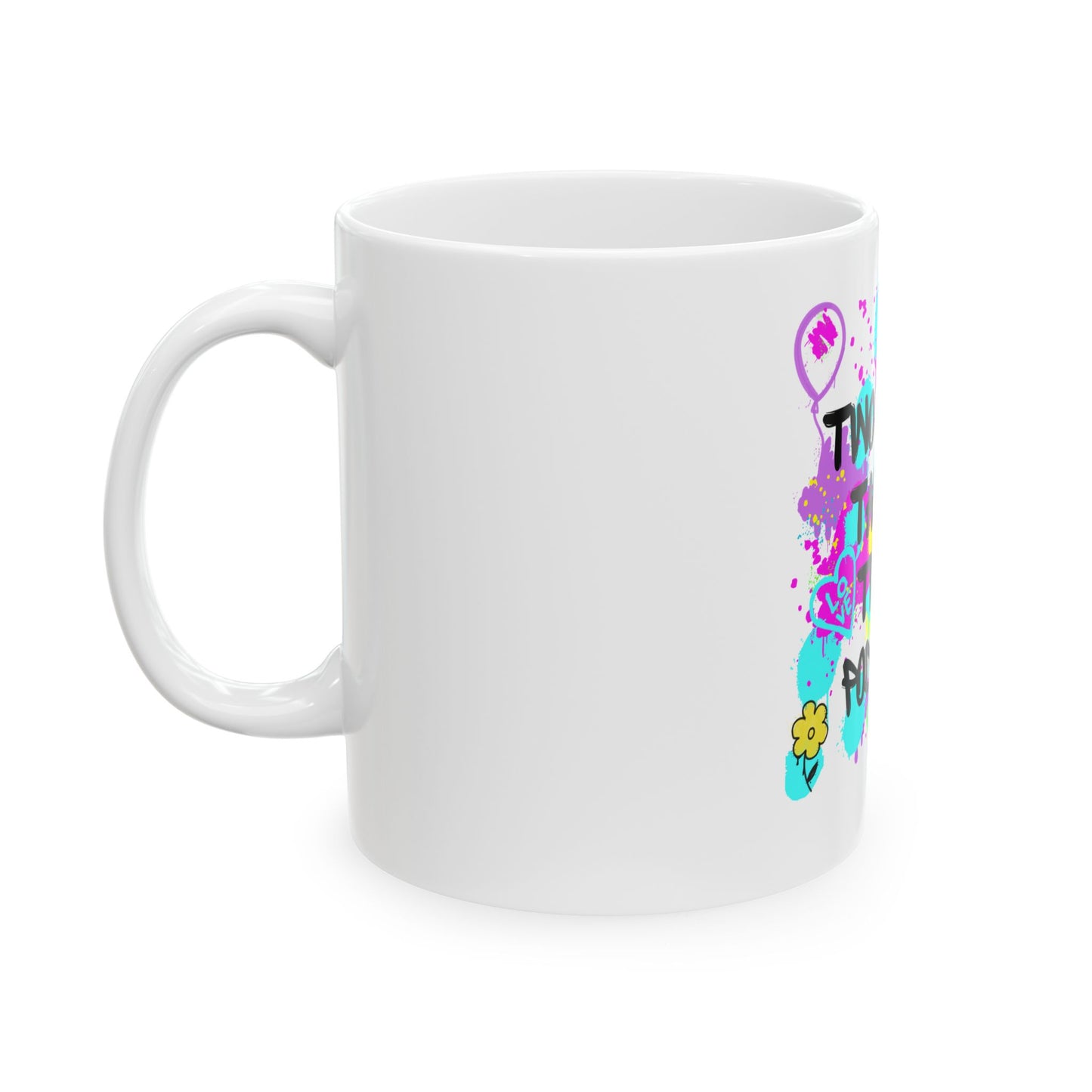 Two Tarts Graffiti Ceramic Mug 11oz