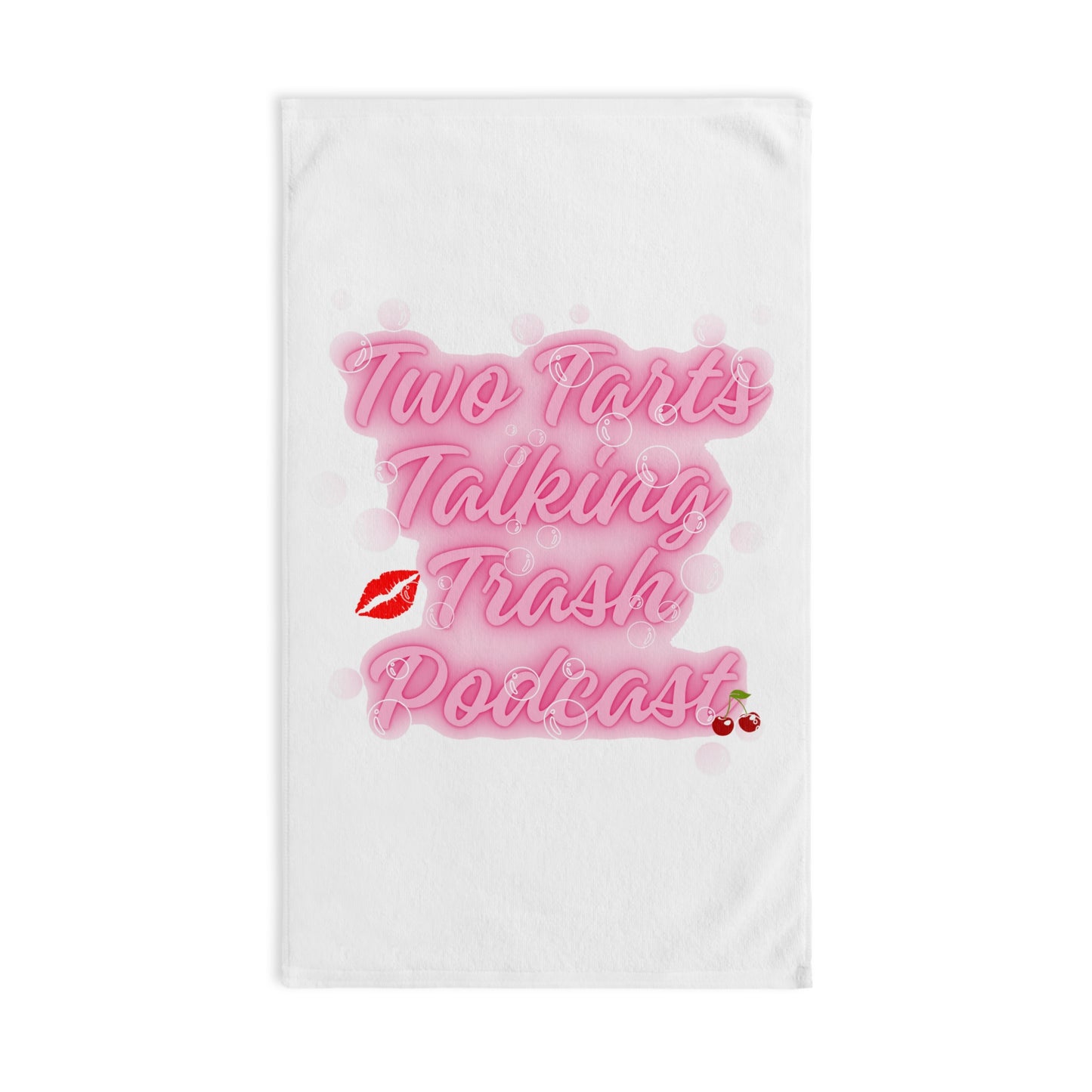 Two Tarts Pink Bubble Hand Towel