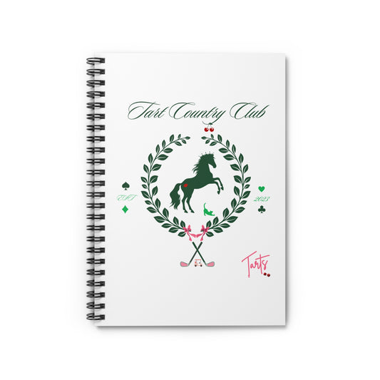 Two Tarts Country Club Spiral Notebook - Ruled Line